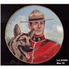 Image 1 : Vintage RCMP Collectors Plate with Gold Rim - RCMP "Partners"  by Robert J Banks