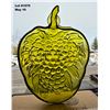 Image 2 : Mid Century Vintage 1970's Indiana Glass Avocado Green Grape Fruit Bowl.  Heavy Thick Glass.