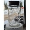 Image 6 : Antique old glass "CROWN" glass canning jar with lid and ring.  Dominion Glass - Made in Canada.   O