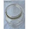 Image 8 : Antique old glass "CROWN" glass canning jar with lid and ring.  Dominion Glass - Made in Canada.   O