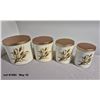 Image 6 : Mid Century Vintage Wheat Canister Set