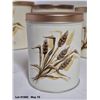 Image 7 : Mid Century Vintage Wheat Canister Set