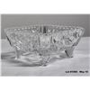 Image 1 : Vintage Pinwheel Crystal Footed Candy Dish
