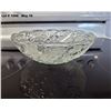 Image 2 : Lot of 3 Frosted Glass Serving Bowls.  Thick Glass with 3D Flower Designs.