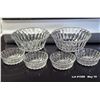 Image 2 : Vintage 1970's-1980's Style Clear Glass Bowls (2) Lg and (4) Sm.