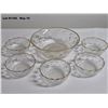 Image 1 : Vintage (1949-1969) Bartlett and Collins St. Genevieve Manhattan Pattern glass bowl set.  Comes with