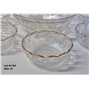 Image 3 : Vintage (1949-1969) Bartlett and Collins St. Genevieve Manhattan Pattern glass bowl set.  Comes with