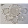 Image 6 : Vintage (1949-1969) Bartlett and Collins St. Genevieve Manhattan Pattern glass bowl set.  Comes with