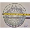 Image 3 : Vintage 1970's Crystal Glass Bowl marked PASARI Indonesia - Pretzel pattern