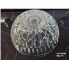 Image 5 : Vintage 1970's Crystal Glass Bowl marked PASARI Indonesia - Pretzel pattern