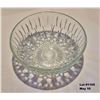 Image 7 : Vintage 1970's Crystal Glass Bowl marked PASARI Indonesia - Pretzel pattern