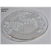 Image 3 : Vintage KIG Clear/Frosted Gold Rim Embossed Grapes & Leaves - 13" serving platter