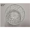 Image 4 : Vintage KIG Clear Embossed Grapes & Leaves Salad Bowl Set - (1) Large Bowl and (6) Small Bowls