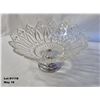 Image 2 : 1950-1960's Federal Glass decorative pedestal pressed glass bowl  Pattern :  #2829 Petal