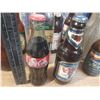 Image 2 : Lot of Assorted Bottles, Blue Plastic Bottle Crate and Rubbermaid Super Tough Storage Container.