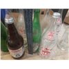 Image 5 : Lot of Assorted Bottles, Blue Plastic Bottle Crate and Rubbermaid Super Tough Storage Container.