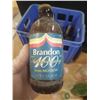 Image 9 : Lot of Assorted Bottles, Blue Plastic Bottle Crate and Rubbermaid Super Tough Storage Container.