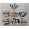 Image 2 : (7) Miniature Red Rose Collectable Tea Pots