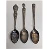 Image 9 : (6) Vintage Spoons (King George, Queen Elizabeth, Charlie McCarthy, ETC.) (1) Queen Elizabeth Souven