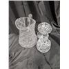 Image 2 : (2) Glass Pitchers (1) Glass Candy Bowl