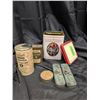 Image 1 : Vintage Assorted Items (Orange Pekoe tea Tin, Hand Cleanser, Repair Kit, etc.)