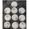 Image 2 : Toy China tea set 1950s (10 Plates) (1 smaller plate) (5 tea cups)