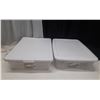 Image 1 : (2) Sterilite Clear Containers 26L and 27L.
