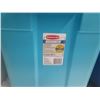 Image 2 : (3) Rubbermaid Roughneck Storage Tote 68L. (Different Colours)