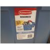 Image 3 : (3) Rubbermaid Roughneck Storage Tote 68L. (Different Colours)
