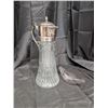 Image 1 : Glass Decanter with silver top