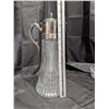 Image 2 : Glass Decanter with silver top