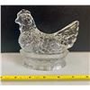 Image 2 : Vintage J H Millstein Glass Chicken Hen on Nest Candy Container Chicken