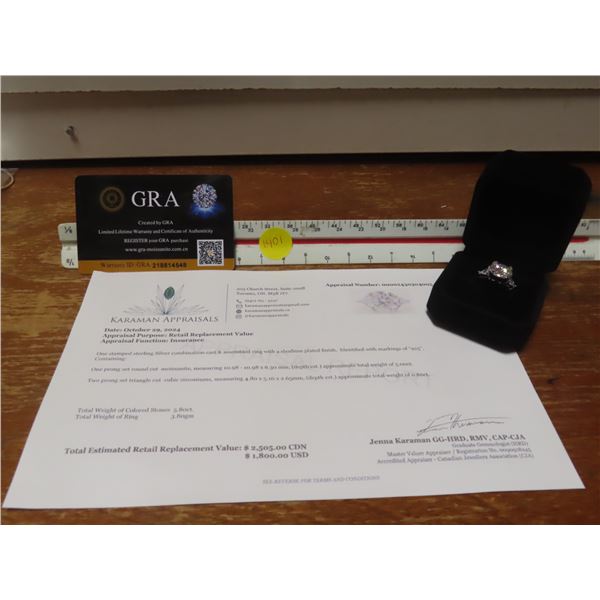5.00 CT GRA CERTIFIED RING