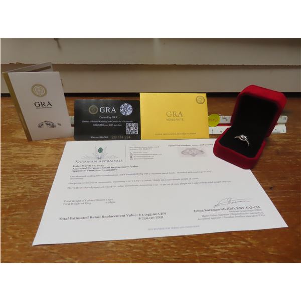 1.00 CT GRA CERTIFIED RING