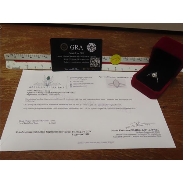 1.00 CT GRA CERTIFIED RING