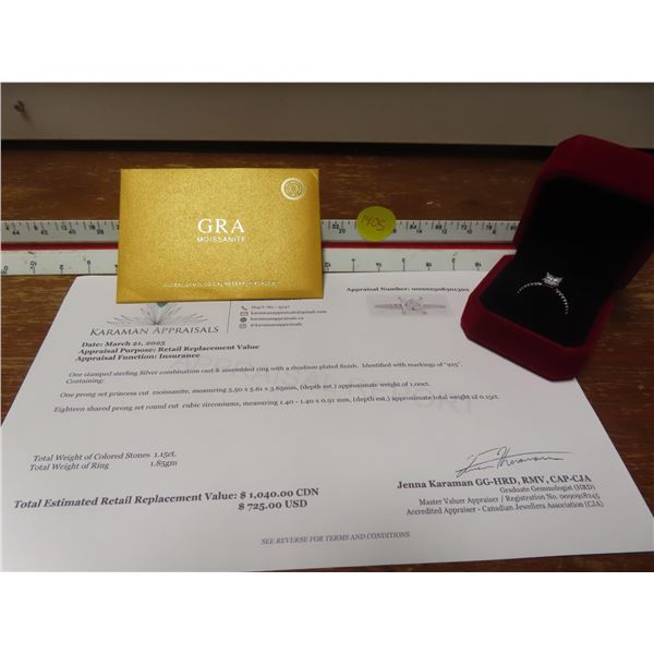1.00 CT GRA CERTIFIED RING