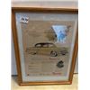 Image 1 : 13" by 17" framed car art