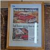 Image 1 : 13" by 17" framed car art