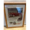 Image 1 : 13" by 17" framed car art
