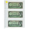 Image 1 : (3) 1967 Canadian One Dollar Bills.