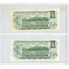 Image 2 : (2) 1973 Canadian One Dollar Bills.