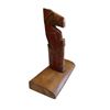 Image 2 : Vintage First Nations Hand Carved & Painted Wooden Totem "Wolf" By Steven Billy
