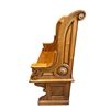 Image 2 : Vintage Hand Carved Wooden Sanctuary Priest Bench