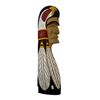 Image 1 : Vintage First Nations Hand Carved & Painted Plaque "Chief Bald Eagle" By Ian Joseph Squamish Nation