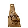 Image 1 : 1995 First Nations Hand Carved Plaque "Killer Whale" With Painted Bone Inlay By Garret Williams