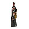 Image 1 : 1994 First Nations Hand Carved & Painted Plaque Chief, Killer Whale By Jim Garry