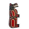 Image 1 : Vintage First Nations Hand Carved & Painted "Bear" Plaque By Steven Billy