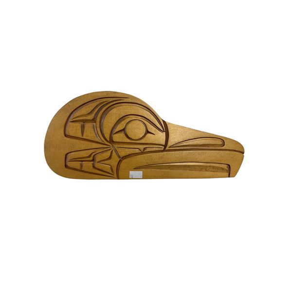 1995 First Nations Hand Carved "Eagle" Plaque By Squamish Nation Artist Chester Joseph