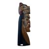 Image 1 : Vintage First Nations Hand Carved & Painted "Bear Hawk Man" Plaque By Tom Williams