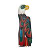Image 1 : Vintage First Nations Hand Carved & Painted Eagle Plaque Signed A (In A Scope)